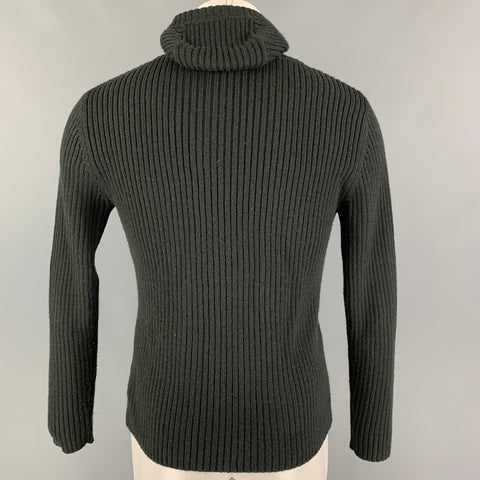 G-STAR Size M Grey Knit Acrylic Wool Hoodie Sweater