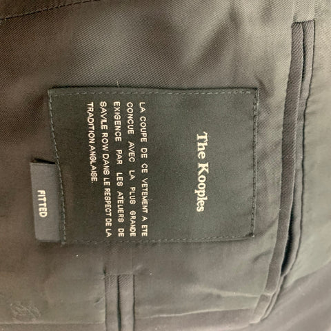 THE KOOPLES Size 36 Black Wool Peak Lapel Sport Coat