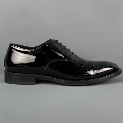 PAUL SMITH Size 10 Black Leather Lace Up Shoes