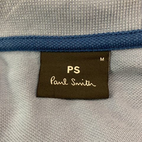 PAUL SMITH Size M Blue Cotton Short Sleeve Polo