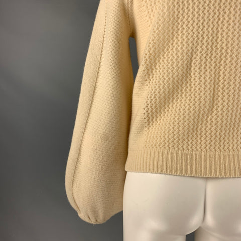 MARC By MARC  JACOBS Size S Cream Wool Textured Cardigan Casual Top