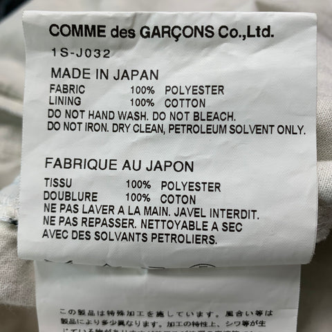 COMME des GARCONS Size M Black White Gingham Polyester Sport Coat