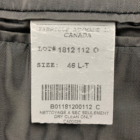 PATRICK JAMES Size 46 Black Cashmere Single Breasted Sport Coat