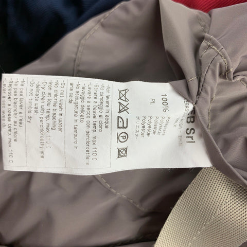 TOM REBL Size 38 Grey & Red Polyester Bomber Jacket