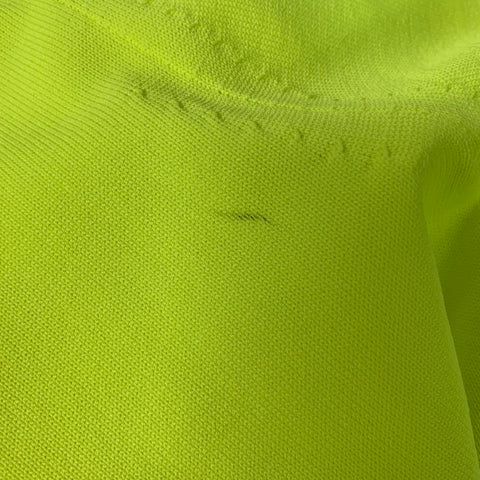 ADAM SELMAN Size S Neon White Solid Nylon Half Zip Polo