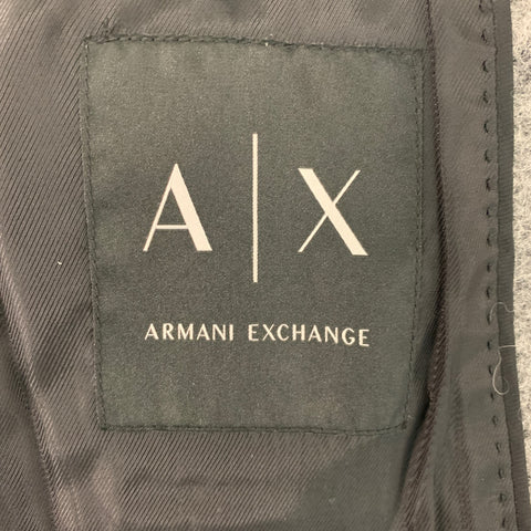 ARMANI EXCHANGE Chest Size 40 Size 40 Grey Black Ombre Wool Blend Coat