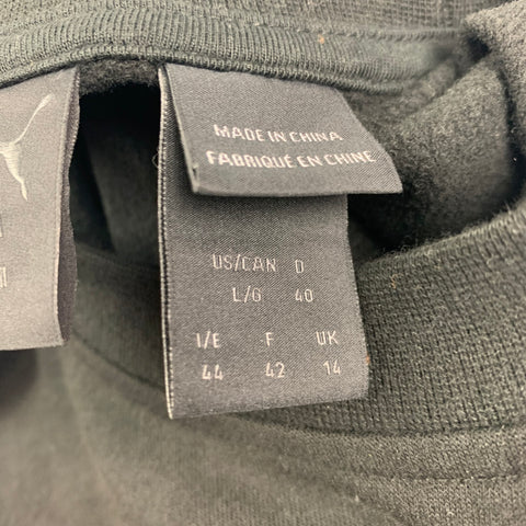 PUMA by Rihanna Taille L Sweat-shirt surdimensionné en coton noir