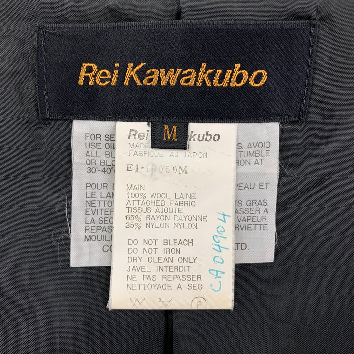 REI KAWAKUBO Size M Black Wool Mixed Fabrics Jacket