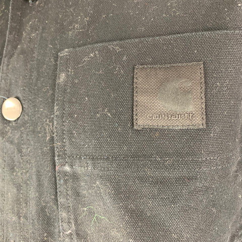 WARDROBE.NYC Size XS Black Cotton Trucker Jacket (Indoor) / Shirt