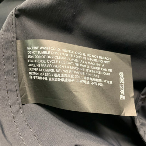 THEORY Size XXL Black Nylon Elastane Windbreaker Jacket