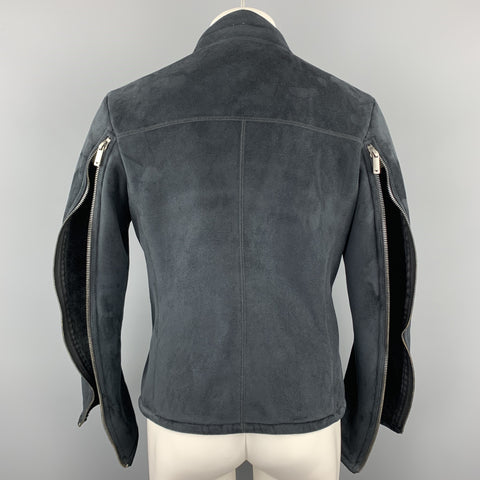 EMPORIO ARMANI Size S Black Polyester / Nylon Full Zip Zipped Sleeves Jacket