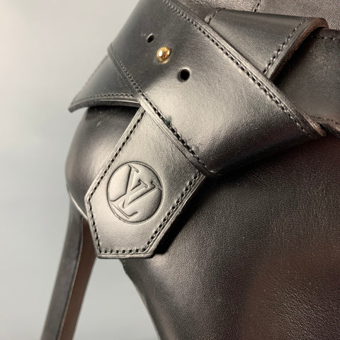 LOUIS VUITTON Taille 7 Bottes à plateforme noires