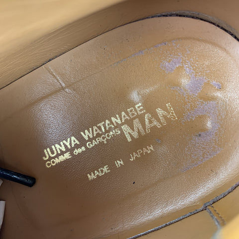 JUNYA WATANABE Size 10 Taupe Antique Leather Wingtip Lace Up Brogues