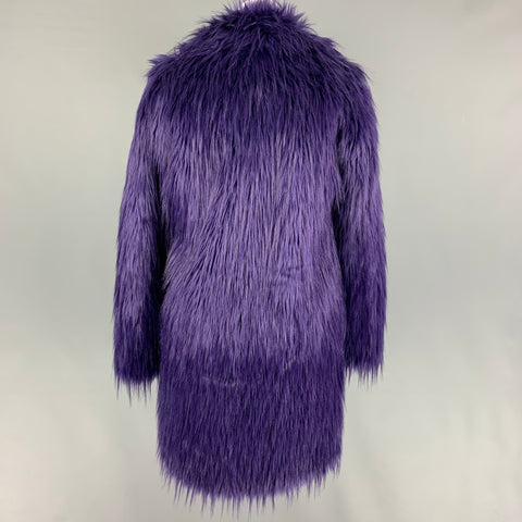 MICHAEL by MICHAEL KORS Taille XS Manteau texturé modacrylique violet