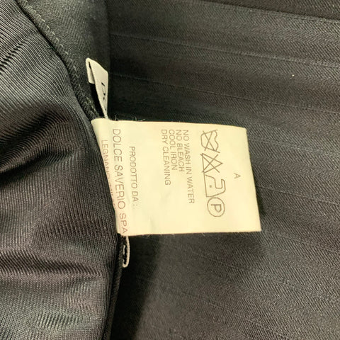 DOLCE & GABBANA Size 6 Black Wool Blend Pencil Skirt
