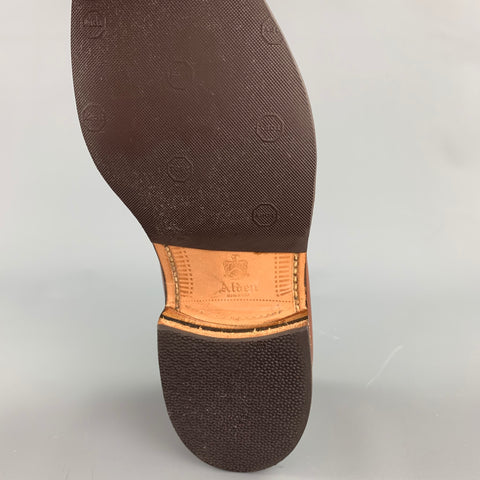 ALDEN Size 7 Burnished Tan Calf Leather Tassels Moccasins 662 Loafers