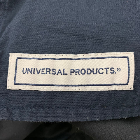 PRODUCTOS UNIVERSALES Talla M Shorts plisados ​​de mezcla de poliéster azul marino