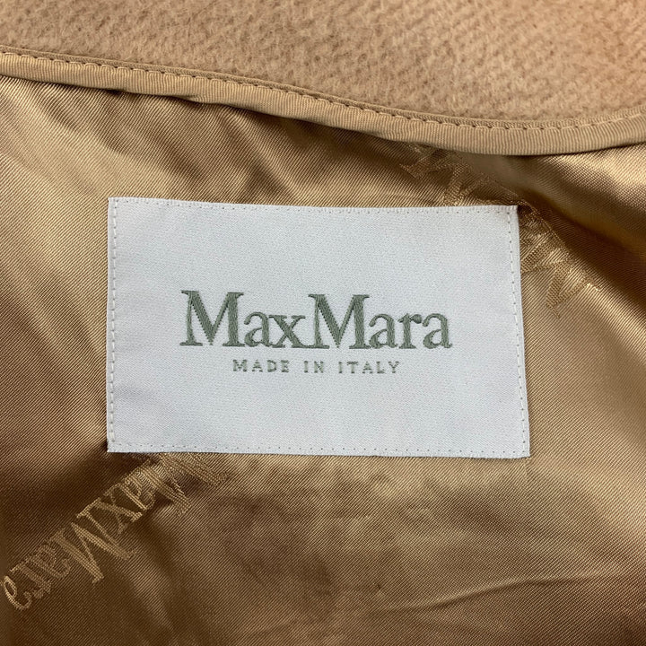 MAX MARA Size 12 Camel Hair Blend A-Line Jacket