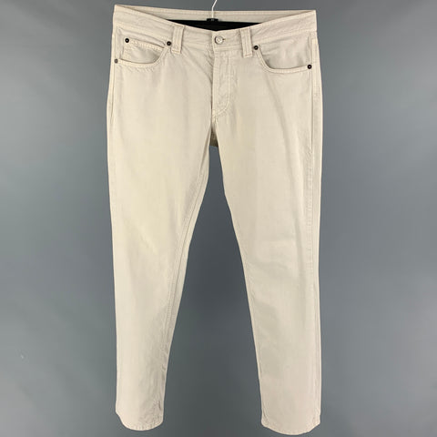 BURBERRY LONDON Size 34 Stone Cotton Jeans