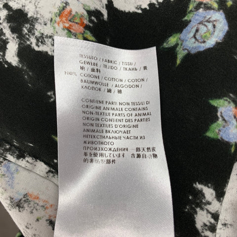 MCQ by ALEXANDER MCQUEEN Size M Multi-Color Marbled Cotton Long Sleeve Shirt