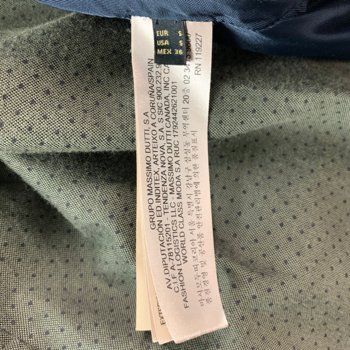 MASSIMO DUTTI Size S Brown Suede Bomber Jacket