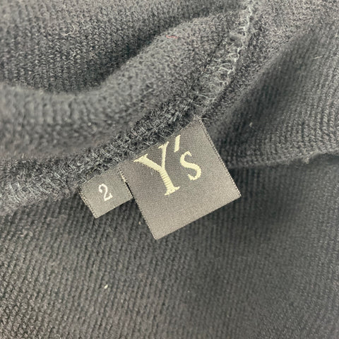Y's by YOHJI YAMAMOTO Size M Black White Houndstooth Sweater