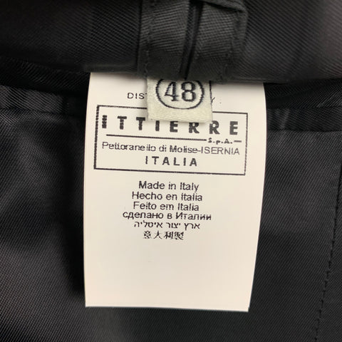 FERRE by GIANFRANCO FERRE Size 38 Black Embroidery Cotton Sport Coat