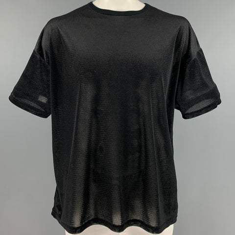 SASQUATCHfabrix Talla XL Camiseta de manga corta de poliéster de malla negra