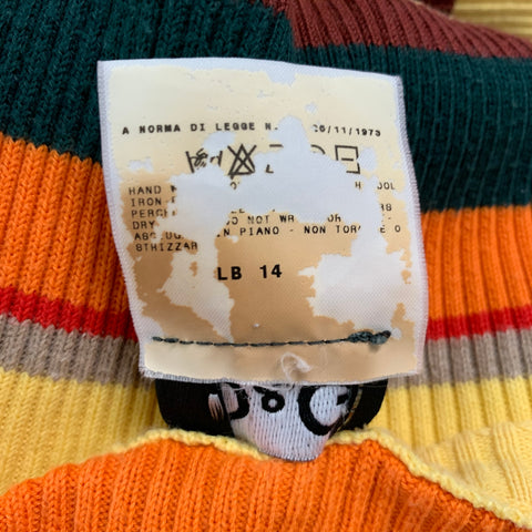 D&G by DOLCE & GABBANA Size 38 Multi-Color Stripe Crew-Neck Pullover