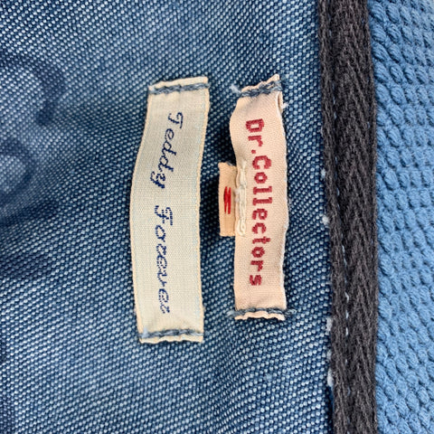 DR. COLECCIONISTAS Chaqueta de trabajo de algodón con patchwork índigo talla M