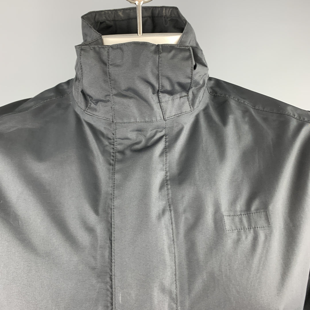 PATAGONIA Size L Black Nylon Windbreaker Jacket