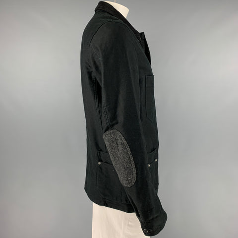 JUNYA WATANABE Taille L Veste de Travailleur en Coton Tissus Mélangés Noir