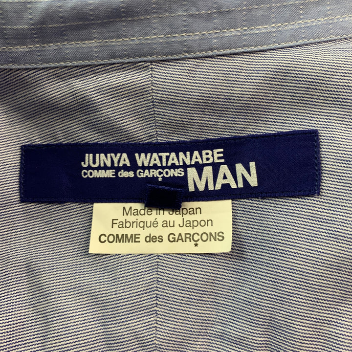 JUNYA WATANABE Size S Blue Multi Color Applique Long Sleeve Shirt