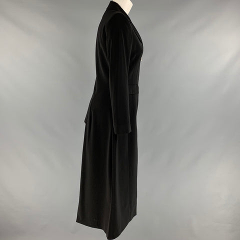 IVAN GRUNDAHL Taille 4 Blazer asymétrique en mélange de polyester noir