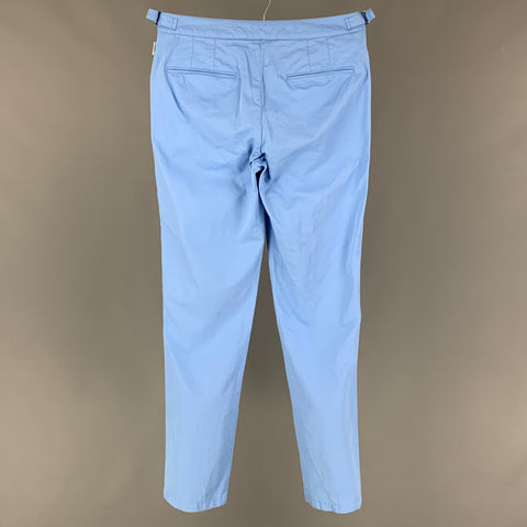 ORLEBAR BROWN x 007 Size 30 Blue Cotton Side Tabs Casual Pants