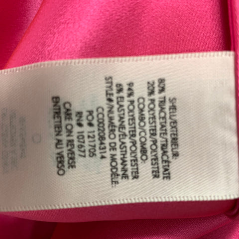 ALICE + OLIVIA Size 8 Pink Triacetate Blend Solid A-Line Skirt