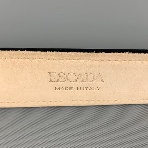 ESCADA Waist Size 26 Black Leather Belt
