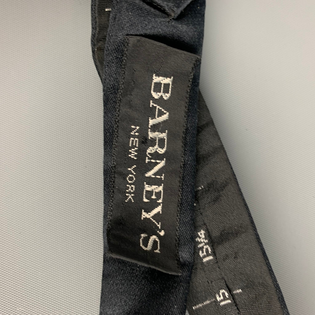 BARNEY'S NEW YORK Black Silk Bow Tie
