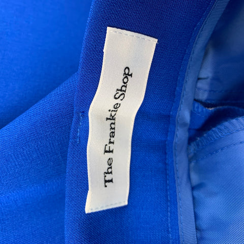 THE FRANKIE SHOP Size XS Cobalt Polyester Pleated Dress Pants