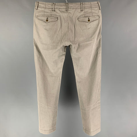 RRL by RALPH LAUREN Size 36 Grey Cotton Button Fly Casual Pants