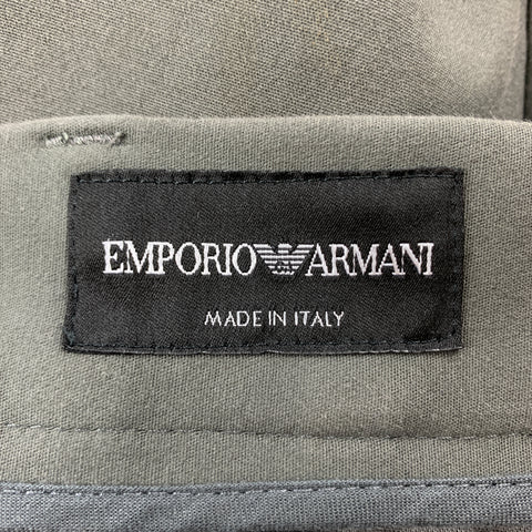 EMPORIO ARMANI Size 30 Slate Solid Cotton Zip Fly Casual Pants