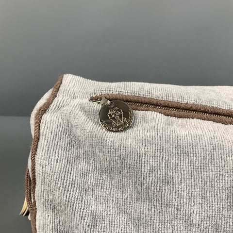 BRUNELLO CUCINELLI Neceser de algodón gris