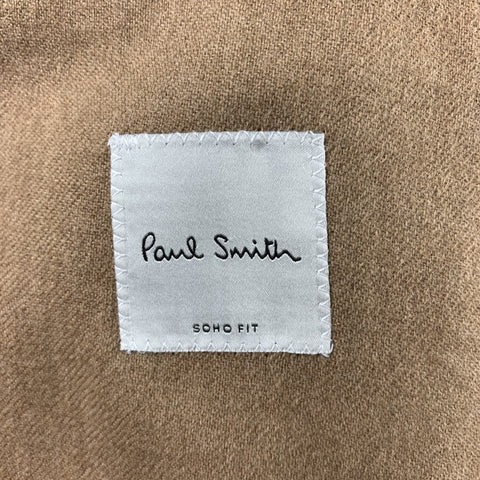 PAUL SMITH Size 42 Regular Camel Brown Camel Hair Notch Lapel Sport Coat