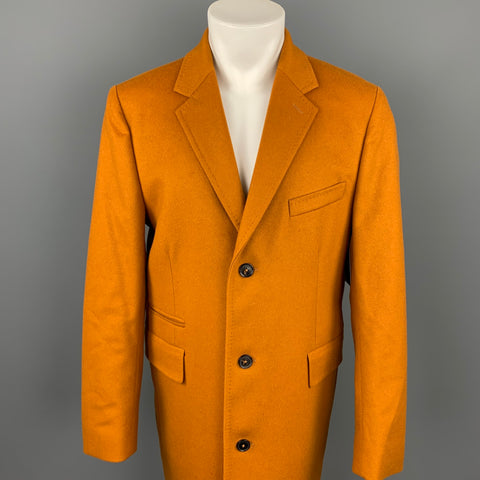 PAUL SMITH Size 42 Tan Wool / Cashmere Notch Lapel Coat
