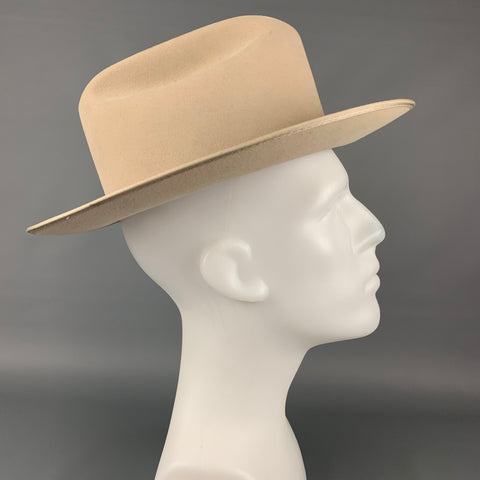 STETSON Tamaño 7.5 Sombrero de vaquero de fieltro de piel marfil gama 6X