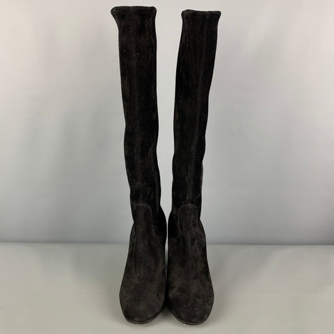 GIANVITO ROSSI Size 7.5 Black Pull On Boots