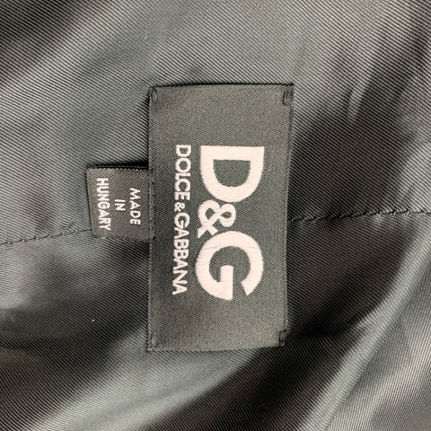 D&G by DOLCE & GABBANA Size 48 Black Viscose Blend Vest