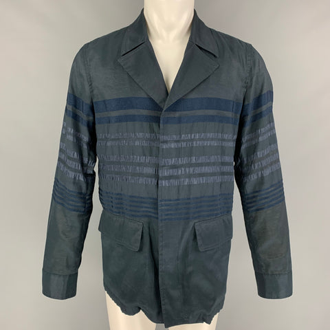 TOMORROWLAND Size M Dark Blue Shimmery Cotton Polyester Sport Coat