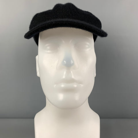 NAKED CASHMERE Size S/M Black Cashmere Blend Baseball Hat