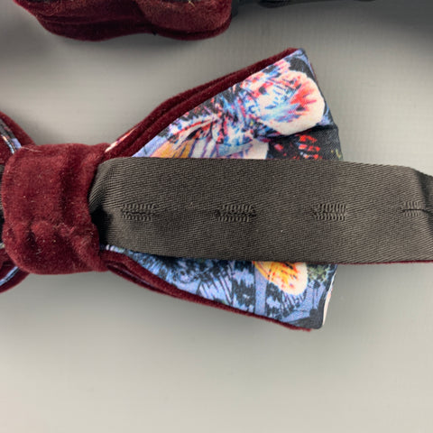 PAISLEY & GRAY Burgundy Bow Tie